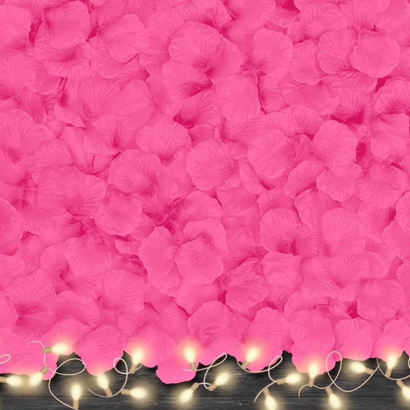 VKshop 4500 Pack Pink Rose Petals,Artificial Roses Flower Petals for Romantic Night,Valentine's and Weddings - Image 3